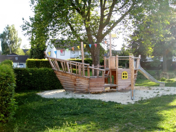 Das Piratenschiff im Außengelände 