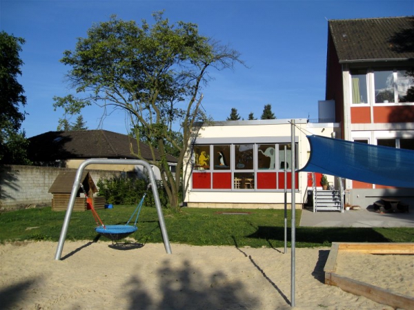 Unser Sandbereich im Außengelände 